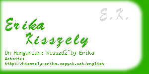 erika kisszely business card